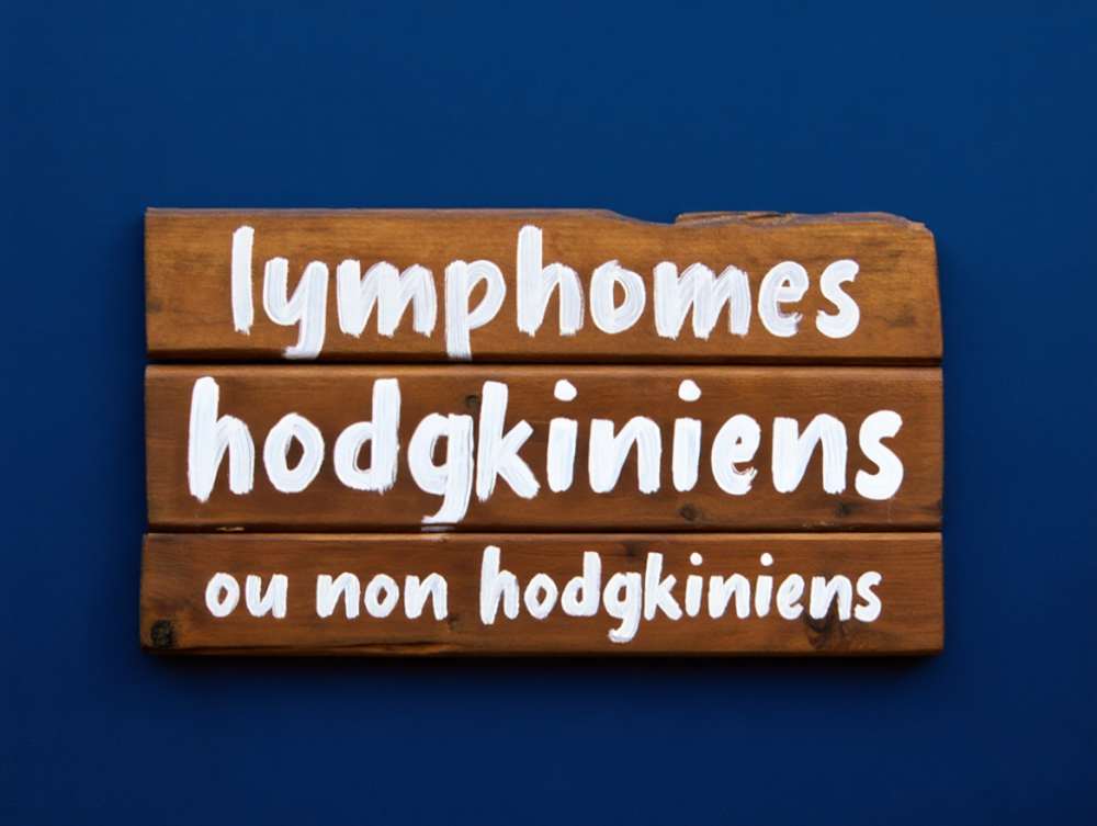 Écriteau distinction entre les deux lymphomes