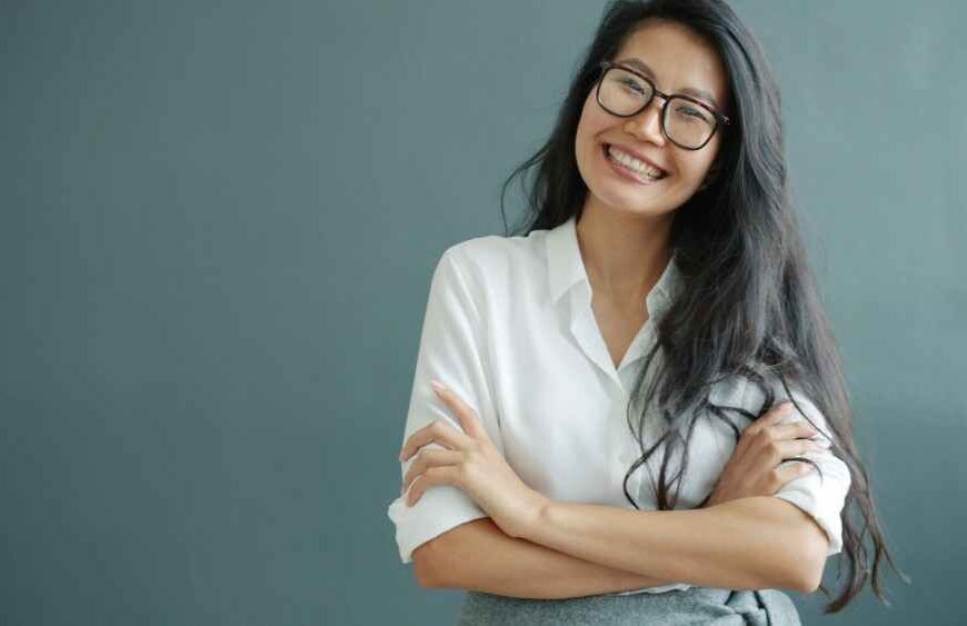 Femme ayant repris confiance en elle