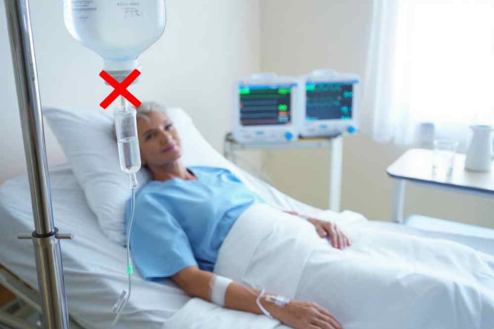 Femme voulant arrêter la chimiothérapie