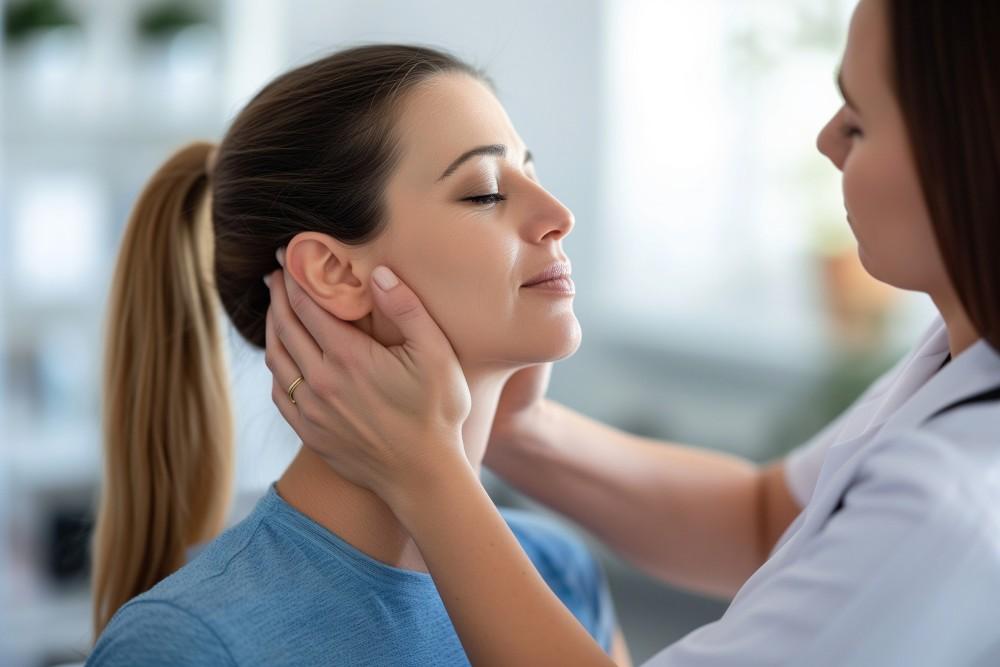 Lifting cervical jeune femme