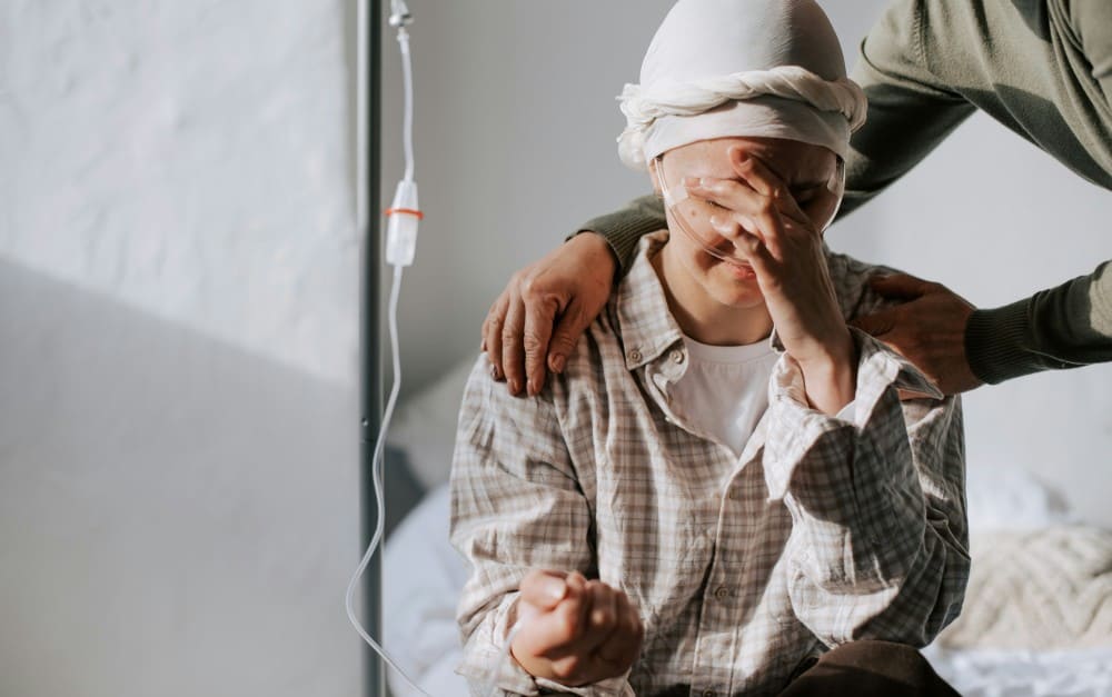 Combien de stades pour le cancer, femme en chimio