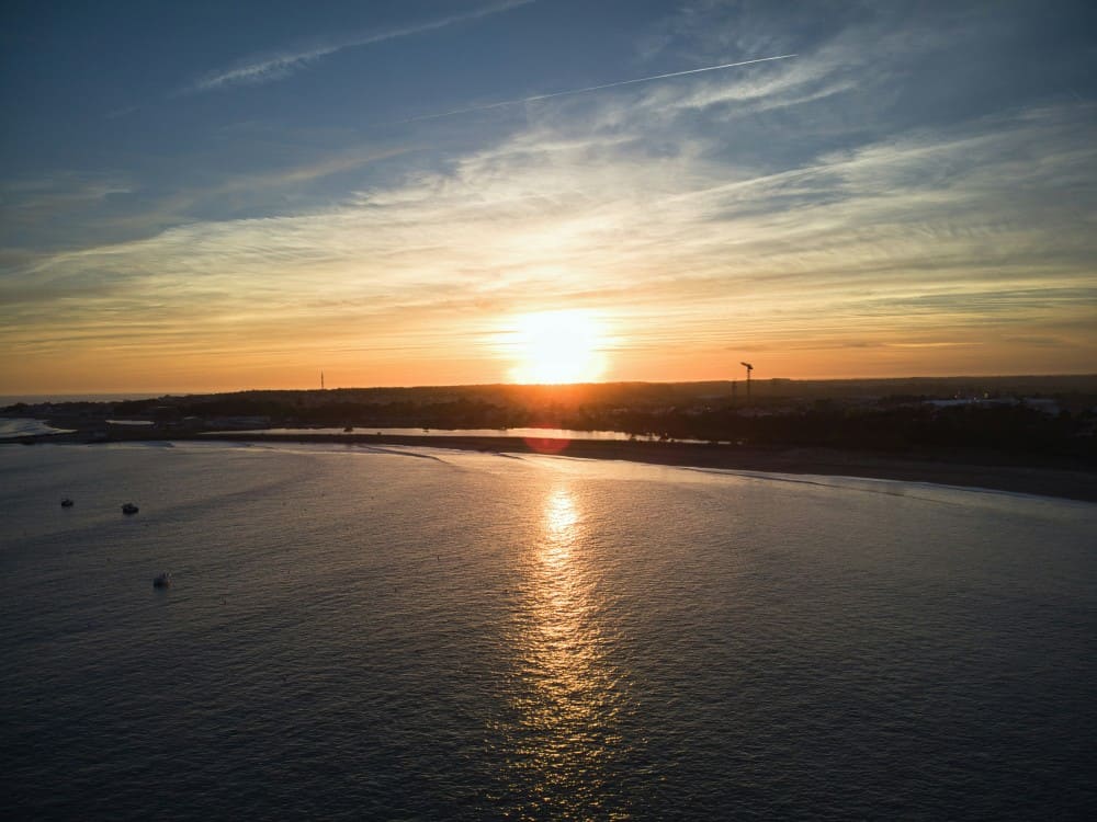 Photo coucher du soleil en  vendée
