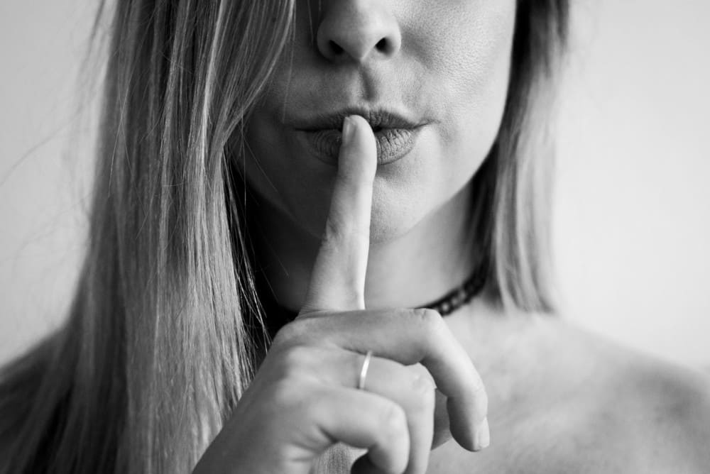 Photo noire et blanc silence